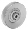 Heavy Duty V-Idler Pulley with High Speed Bearing 3-9/16" OD, 3/8" Bore