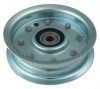 Heavy Duty Flat Idler Pulley with High Speed Bearing 4" OD, 3/8" Bore, 7/8" Flat Width