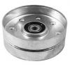 Flat Idler Pulley - No Flanges 4" OD, .669 Bore, 1-1/2" Width