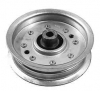 Heavy Duty Flat Idler Pulley with High Speed Bearing 4-1/4" OD, 3/8" Bore, 1-1/4" Width